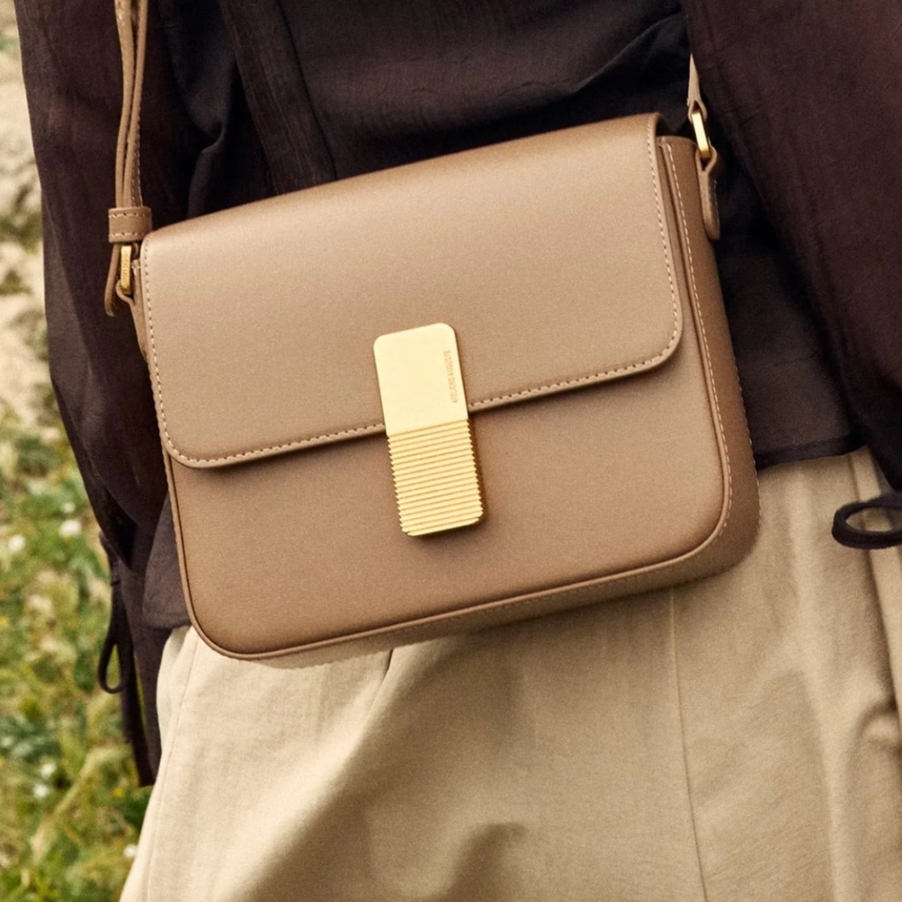 Ateliers Auguste Paris Mini Monceau Bag Taupe